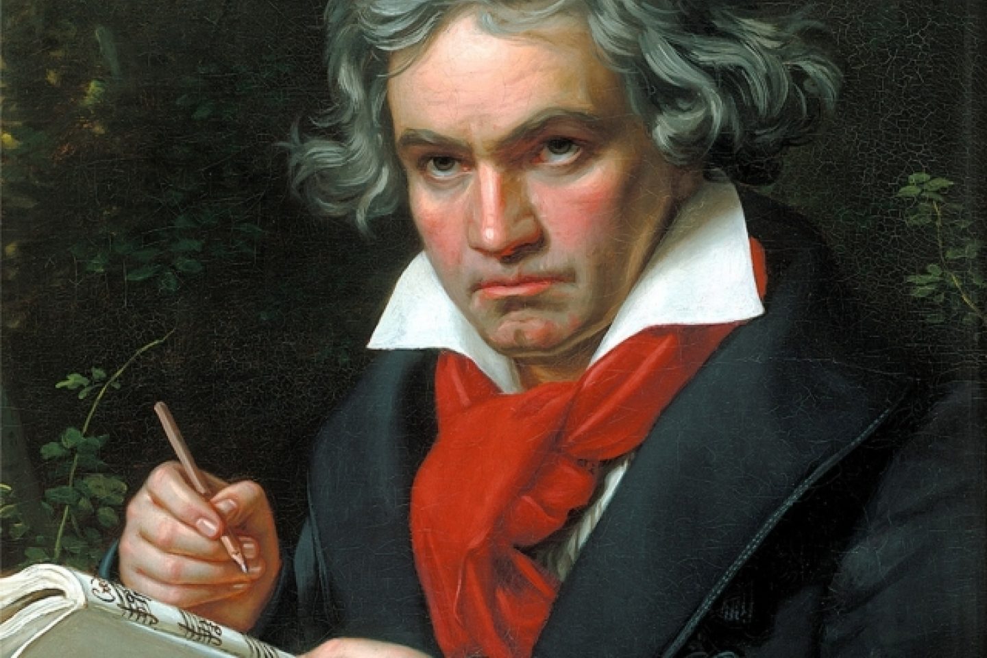 Beethoven schrijft manuscript missa solemnis joseph karl stieler 1820 sjabl3