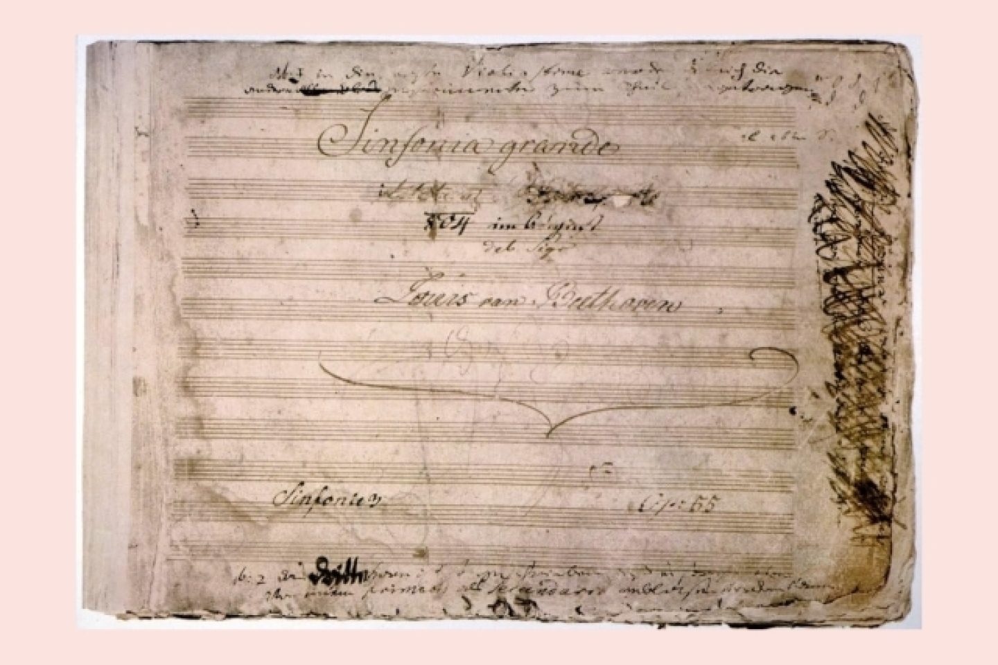 Eroica titelblad derde symfonie beethoven bonaparte sjabl 3