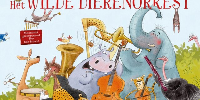 Brown dan het wilde dierenorkest voorplat met sticker 808x608