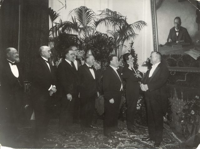 Onthulling portret Cornelis Dopper