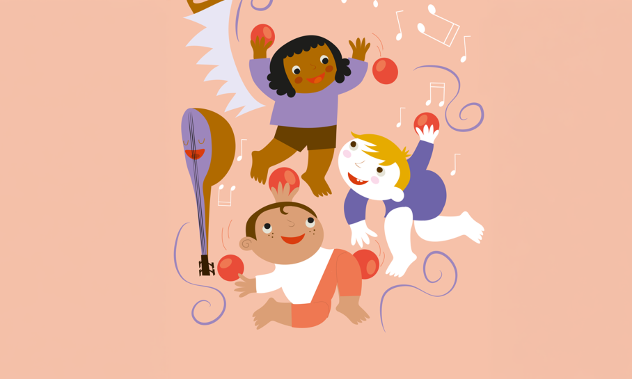 Zes mooie ballen © Caroline Ellerbeck illustratie